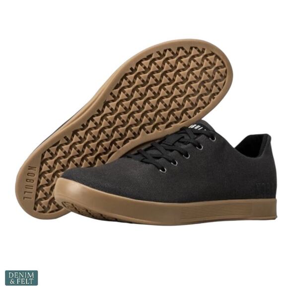 NOBULL Men’s Black Gum Canvas Trainer Shoes/Sneakers Size 13.5 US - Picture 2 of 16